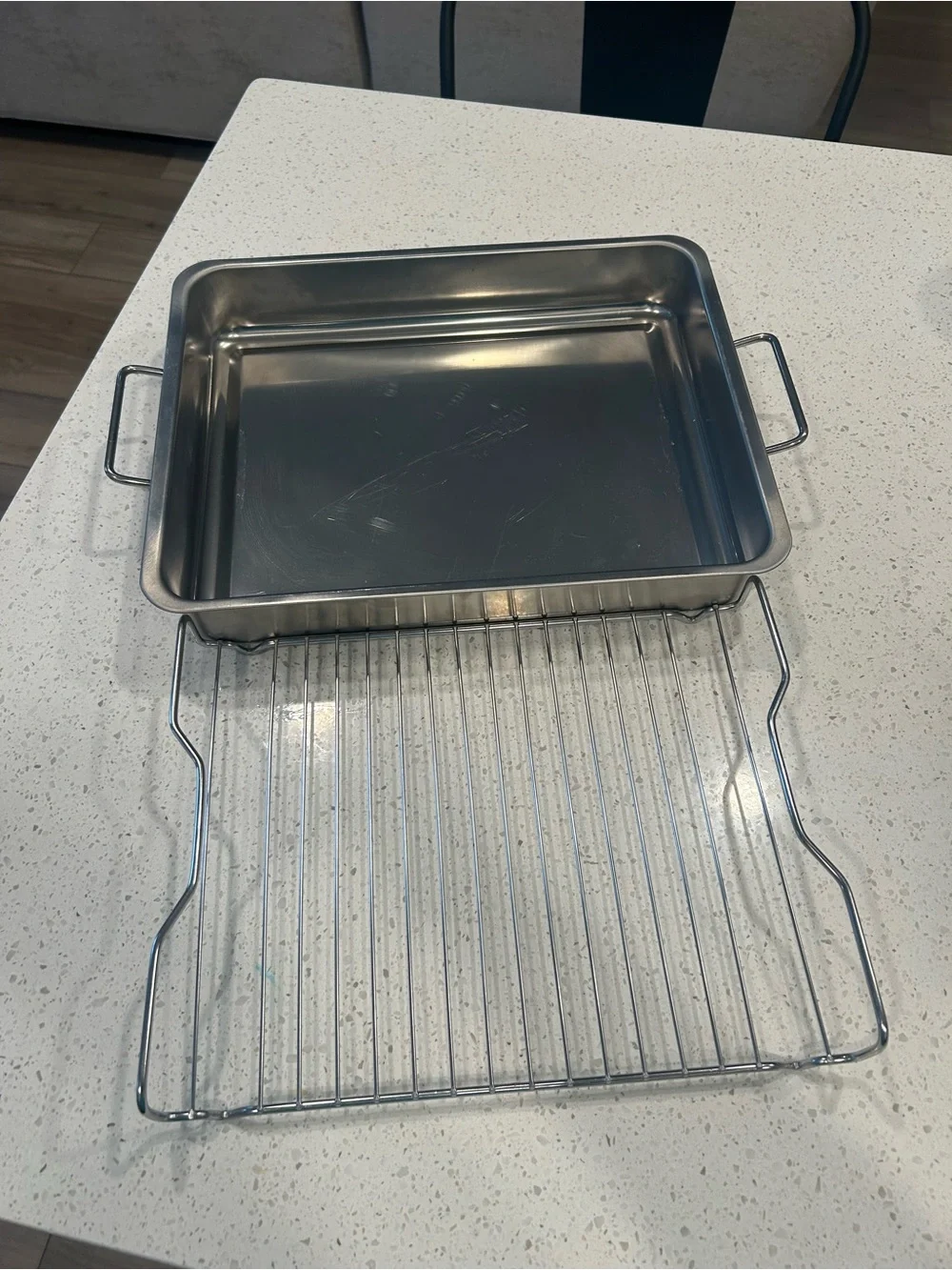 IKEA Stainless Roasting Pan with Removable Rack